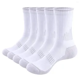 Sportsocken Yoedge Frauenfeuchtigkeitskontroll Crew Alltags weiche gepolsterte sportlich gepolsterte Arbeitstiefel für Frauen Größe 34-44