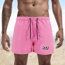 PYSCHO Bunny Shorts Męskie Modne spodnie plażowe skórzane spodenki Skull Rabbit Animal Print Physcho Bunny Surf Shorts Szybki suchy europejski i amerykański styl S-4xl R8xx 544