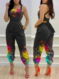 Kobiety Jumpsuits Rompers Designer Pants Nowy pasek mody Pozycjonowanie drukowanego kombinezonu