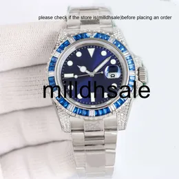 Reloj Rollen Relojes Shinny Watch Mens Watch 40mm 3135 Modell Sapphire Automatische mechanische Uhr Edelstahlgurt Der wasserdichte Designer Montre de Luxe