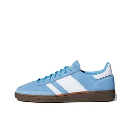 Оригиналы гандбол Spzl Mens Designer Sneakers Indoor Rubber Anti Slip Low Top Boards Body Blue White Casual Shoes Женская платформа обувь BD7632