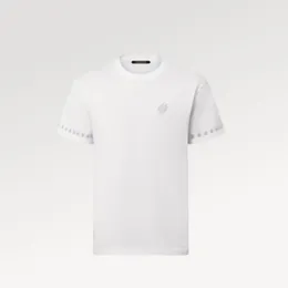Baumwollkurzschlämchen runde Nackenhemd 1AFQS9 Robe Kragen Standard Version L Männer Frauen Designer T -Shirts Kurzes Sommer Mode gedrucktes Shirt mit Markenbrief