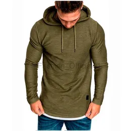 Herrtröjor tröjor MRMT 2024 Helt nya herrar solid färg hooded casual sport långspäckt t-shirt pullover för mens hoodies tröjor toppar d240429