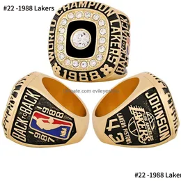 Solitaire Ring 56pcs 1967 a 2023 Troféu de campeonato de campeões de campeões de basquete com caixa de exibição de madeira set esportes homens homens dhhd9