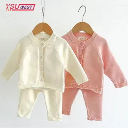 Passos de roupas meninos Meninos Terno de malha outono bebê tricô de inverno Cardigan Sweater Sweater Tacksuits infantis
