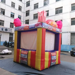 6mlx4mwx3.5mh (20x13.2x11,5ft) publicidade ao ar livre cabine de doces inflável com tira da China para decorações de quiosques de vendas