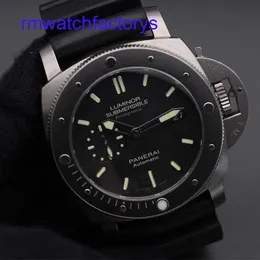 Emozionante orologio da polso Panerai Serie sommersi da 44 mm Sport Men Black Glow-in-the Dark Waterproof Bubbe Display Luxury Orologio Black Ring Black Disc Tape Pam00389