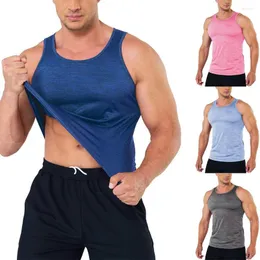 Men's Tank Tops Summer Sleeveless Solid Breathable Vests Men Sporty Stretch LXDZ-3283093