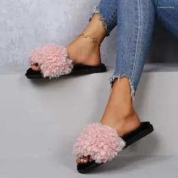Terlik 2024 Kadınlar İçin Ayakkabı Lüks Moda Açık Toe Slip Non Slip Non Sole Sandalet Sıradan Açık Slip-On Flip-Flops