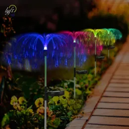 الأوسمة LED SOLAR FARY FARY LIGHT Outdoor Decoration Garden Lawn Landscape Fence Multicolor Heyshfish Light