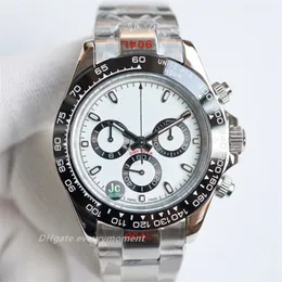 TW Super Edition Herren Uhren Automatische mechanische Uhr 116500 ETA7750 Bewegung 904L Dubai Luminous Sapphire Edelstahlarmband -Timer -Armbandanstriche
