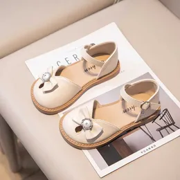 Sandali per bambini sandali piatti primavera estate versatili toddlers ragazze causali scarpe single sola browknot brow sandals sandals