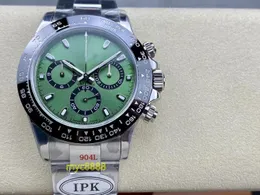 IPK Factory 60th Anniversary Limited Edition Watch 40mm في قطرها مع Dandong 4130 توقيت توقيت ميزة الياقوت الكريستال الزجاجية مرآة 904 الصلب