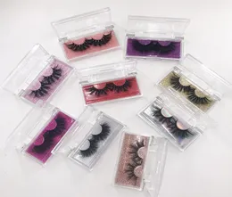 FDSHINE CLEAR ACRYLIC LASH CASE 속눈썹 공급 업체 사용자 정의 상자 25mm Full Strip 3D Mink Lashes 인쇄 로고 박스 1030215