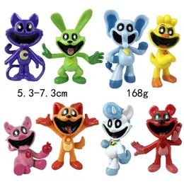 Action Toy Figures HOT 5-7cm Smiling Critters Game Figures Model PVC Catnap Catnat Anime Figurine Model Toys set for kids T240428