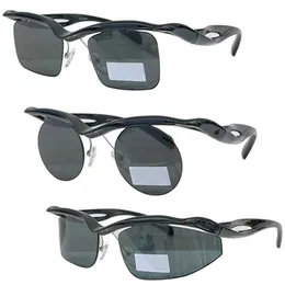 Landebahn Sonnenbrille spa15 Frauen Designer Halbrahmen Sonnenbrille Ultra -Licht gebogene Nylon Halbrahmenrahmen 100% UV -Schutz 24S