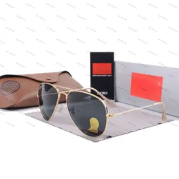 Raobaa modedesigner solglasögon högkvalitativa solglasögon nya avancerade härdade glas anti UV-stil män och kvinnor kör grodglasögon ins