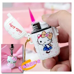 Cute Pendant Cartoon Torch Lighter Pink Flame Waterproof Detachable Lighter