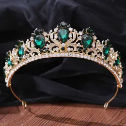 Tiary Polecaj modne eleganckie małe kryształowy tiara korona ślubna królowa księżniczka panna młoda