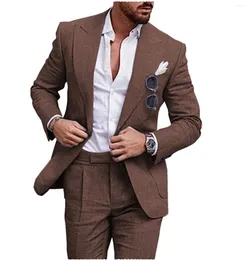 Giacca In Cotone Di Lino Da Uomo, Blazer Da Uomo Casual Vestibilità Regolare Traspirante Colori Semplici Giacche Da Abito A Maniche Lunghe Con Tasche