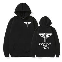 Men's Hoodies Sweatshirts The Last of Us Look for The Light Firefly Mark Hoodie Men Women Fashion Long Slve Pullover Sweatshirt Clothing Oversized Hoody T240428