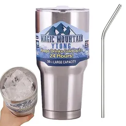 900 ml Edelstahl Thermos Cup Coffee Getränk Vakuumflaschen Reisewagen Tumbler Tassen Isolierte Wasserflasche für Camping 240415