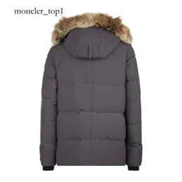 Can Men Designer Kanada Puffer Kurtki Real Wolf Fur Outdoor Wyndham Windbreaker Jassen Ourowear Ouro -Fourrure Manteau Down Coat Hiver Parkha 8559