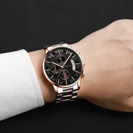 Principal Crrju Luxury Men Fashion Business Watches Men's Quartz Date Relógio Man Homem Aço Anterior Selvo Relogio Masculino294b