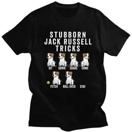 Męskie koszulki Męskie Born Bborn Jack Russell Terrier t T-shirt krótka bawełniana bawełniana tshirt drukowana śmieszne psy