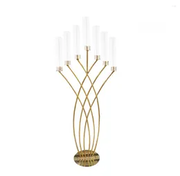 Candle Holders 5PCS Metal Candelabra 7 Arms Wedding Table Centerpieces Road Lead Christmas For Home Party Decoration