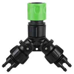 Комплекты KETS KESLA DRIP IRRIGET TAP Adapter 4WAY SPLITER для сада 1/4 '' Шланговой шланговый комплект для полировки бонсайский горшок завод теплицы