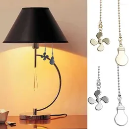 Decorative Figurines Light Shape Ceiling Fan Pull Chain Beaded Ball Pulls Metal Extension Hanging Chandelier Pendant