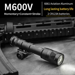 전술 M600 업그레이드 M600V 강력한 랜턴라 토치 스트로브 스카우트 라이트 사냥 20mm 레일 메탈