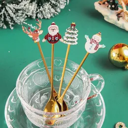 Bolho de café Forks de colher de natal Dinina