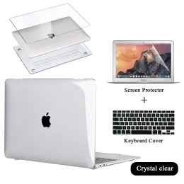 Studio Laptop Case for Apple Book Pro 13/15/16/book Air 13/11/book 12" Hard Shell Cover+keyboard Cover+screen Protector