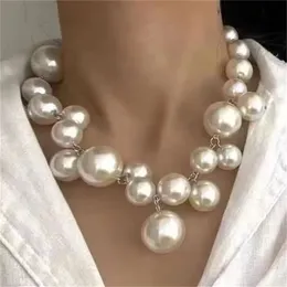 Xialuoke Vintage Hyperbole perla per perle Collava Catena della catena Womens Elegante Cionclana Bride Gioielli 240428 240428