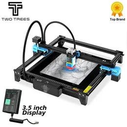 TWOTREES TTS-55 PRO LASER ENGRAVER مع جهاز شاشة تعمل بالليزر بالليزر إضافة عرض 40W LIGHT CNC Machine 240423