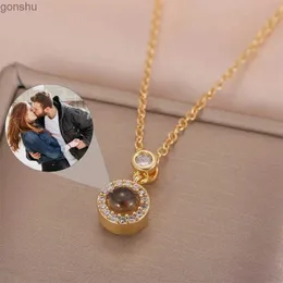 Collane a pendente dasto nuova collana fotografica personalizzata femminile personalizzata progetto circolare collana a ciondolo gioielli personalizzati wx