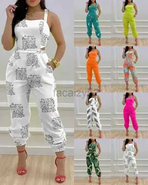 Damen-Jumpsuits Rompers Designer Hosen Neue Modegurt gedruckte einteilige Hosen für Frauen