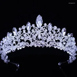 Hair Clips Bride's Crown Lelloy Handmade Rhinestone Crystal Pearl Bridaldrend Casamento Dama de Bridesmaid Acessoria feminina