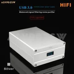 Amplificador SPusb HiFi USB 3.0 Purificador de filtro de sinal equilibrado embutido 25W DC 5V/3A Fonte de alimentação linear