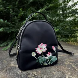 حقيبة Zen الصينية الإثنية للسيدات ، حقيبة Crossbody Bag عالية الجودة رجعية نايلون حقيبة صغيرة من القماش حقيبة صغيرة