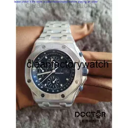 Apwatch Piquet Audemar Designer Mens Watches Fashion Roya1 0ak Offshore 26238st Blue Plate 42mm Fine Steel Swissリストウォッチスタイル高品質