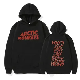 Men's Hoodies Sweatshirts Arctic Monkey Letter Graphic Hoodie Mens Women Fashion Pullover Sweatshirts Loose Flce Hip Hop Oversized Hoodies Strtwear T240428