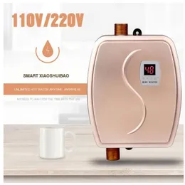 Water Boiler Electric Water Heater 3800W Mini Instant Heating LED Display Electric Hot Water Heater Leakage Protection Kitchen