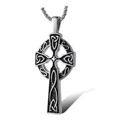 Colares pendentes Vintage Viking Irish Concentric Nó Colar para homens Retro Lrish Celtics Jóias Religiosas Male 24inch7348209