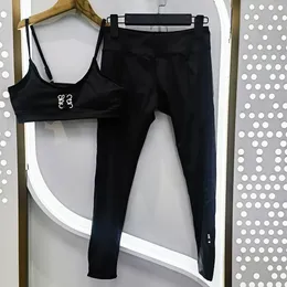 Женские буквы логотипа мягкие наклейки на лифли жилет и леггинсы дизайнерская спортивная одежда йога костюм Smlxl