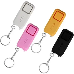 Ny 130 dB Safesound Personlig säkerhet Larm Nyckelring med LED -lampor Mini Självförsvar Electronic Device for Women Girls For Mini Self Defense Device