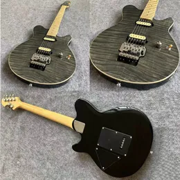 Ernie Ball Music Axis Elektro Gitar Çift sarsıntı Vibrato Sistemi Soluk Yeşil Burst Profesyonel Gitar