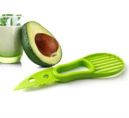 3 in 1 Avocado Slicer Multifunktionen Obstschneider -Werkzeuge Messer Plastikschälttrennzeichen Shea Corer Butter Gadgets Küche Gemüse 3958477